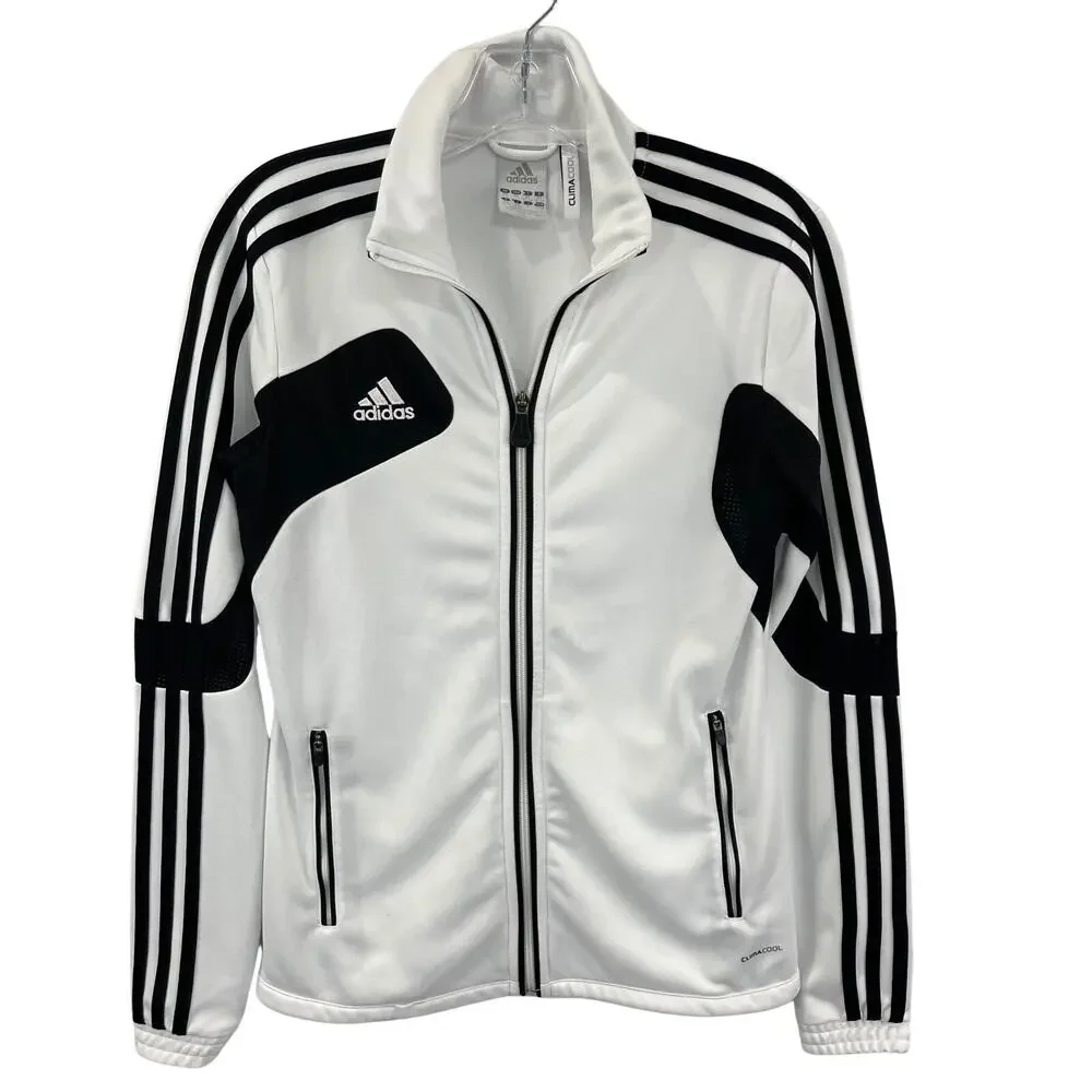 Adidas Climacool Full Zip Track Jacket 3 Stripes Boys Youth XS ( 7-8‎ Years)